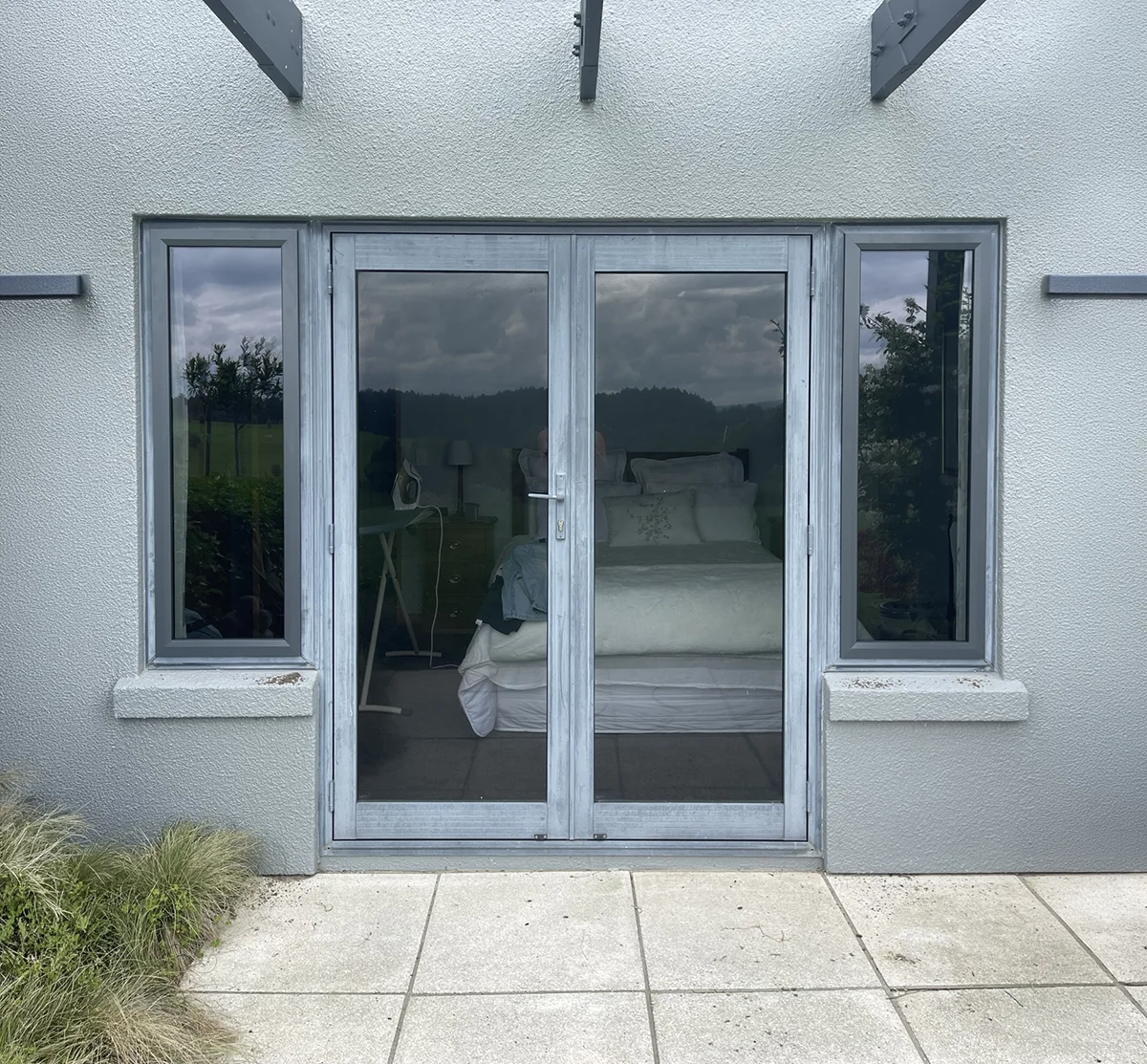 Before door
