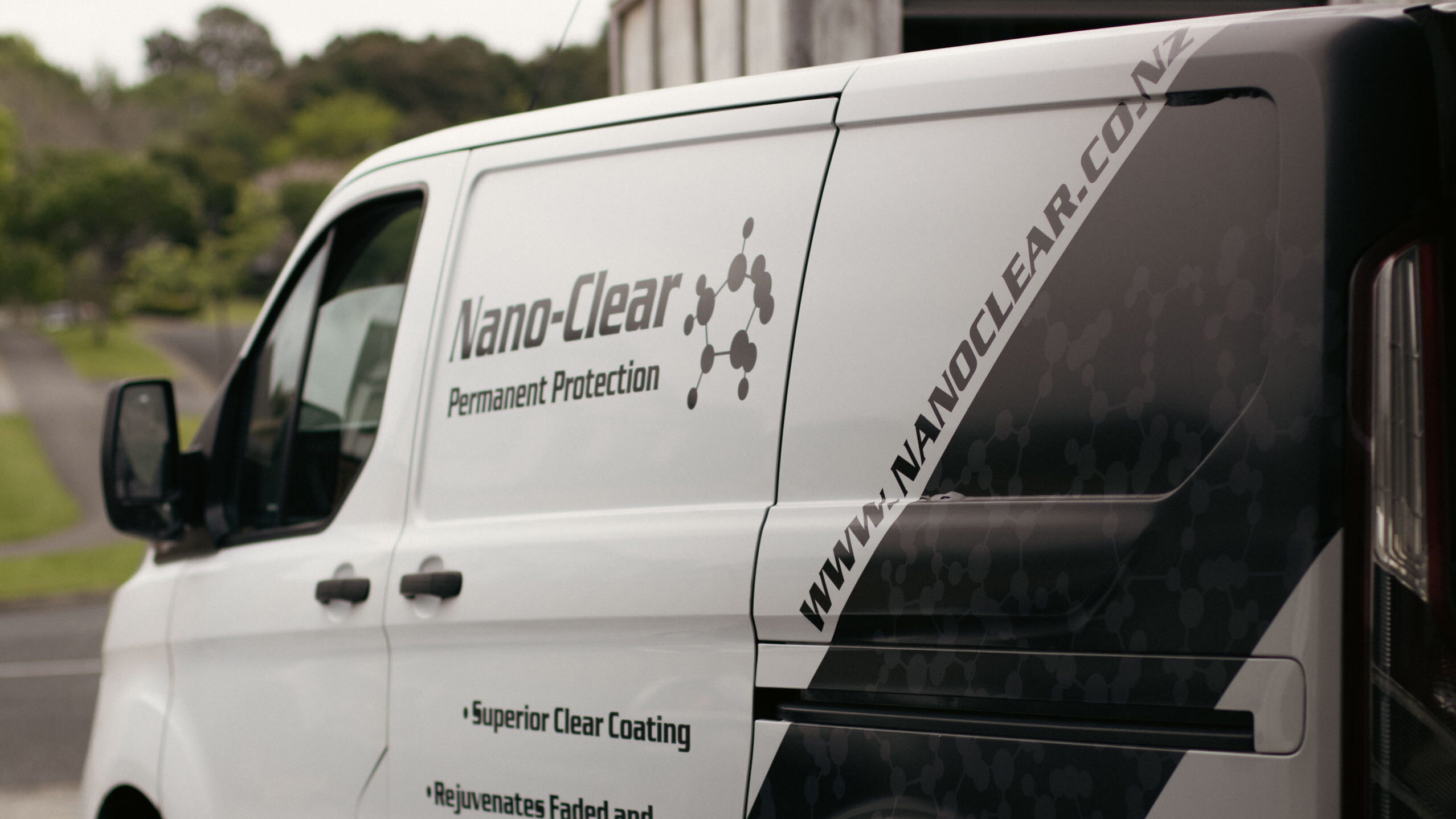 Nano-Clear New Zealand aluminium joinery rejuvenation van