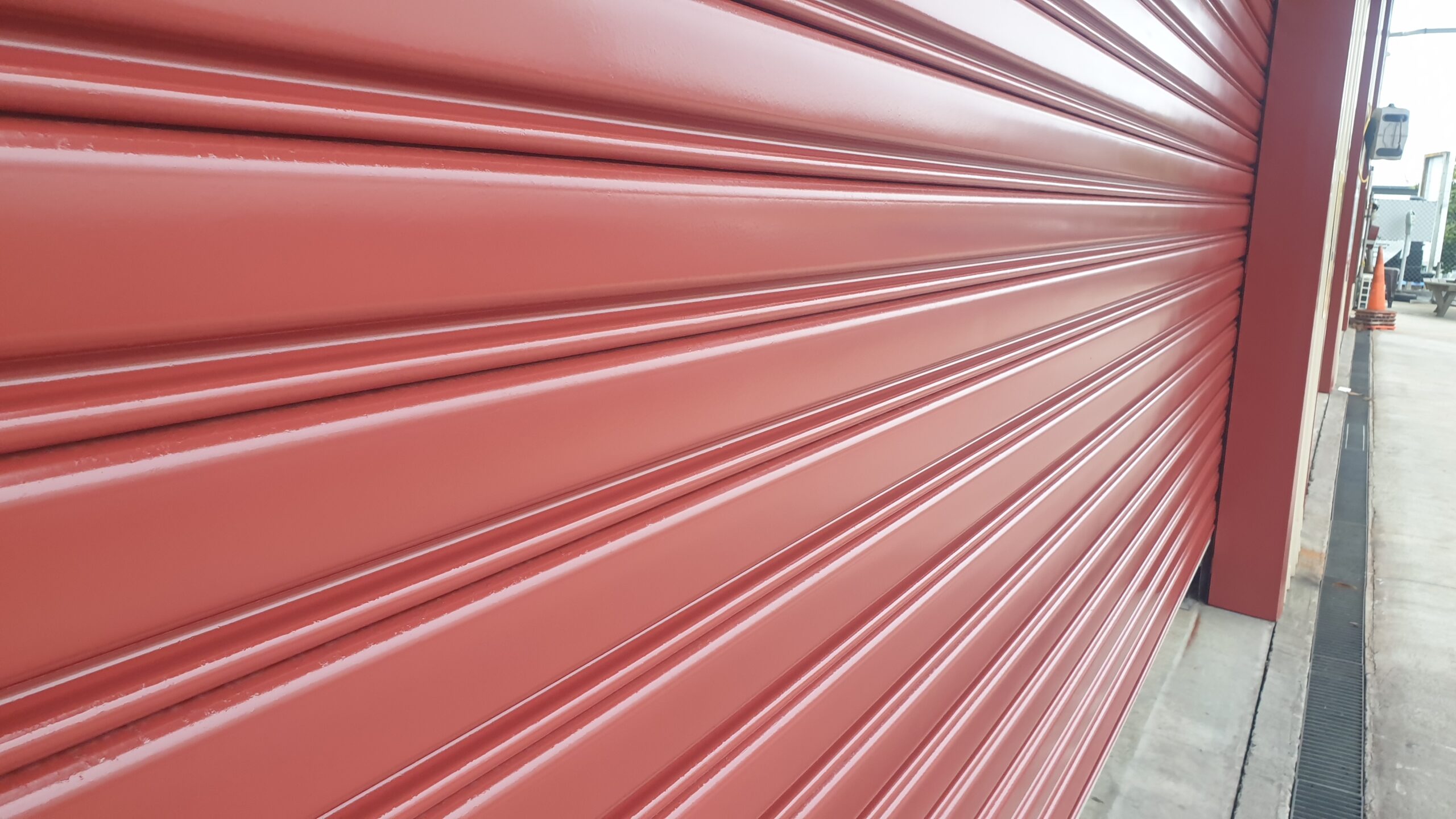 Garage door after Nano-Clear rejuvenation
